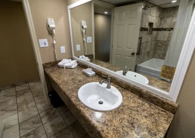 Norma Dan Motel bathroom sink