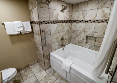 Norma Dan Motel shower and tub combo and toilet
