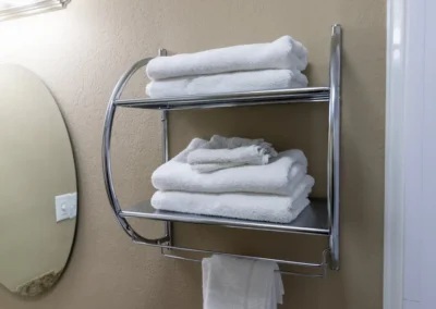 Norma Dan Motel bathroom towel rack