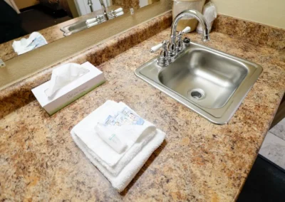 Norma Dan Motel bathroom sink