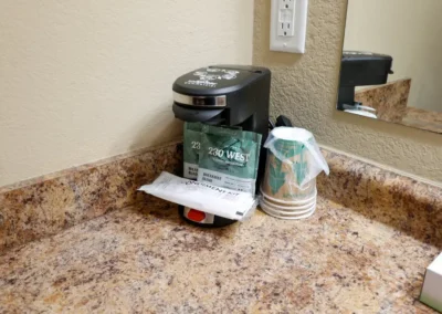 Norma Dan Motel in-room coffee maker