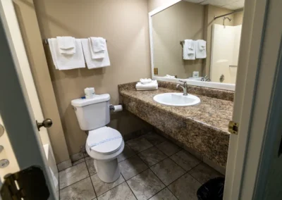 Norma Dan Motel bathroom sink and toilet